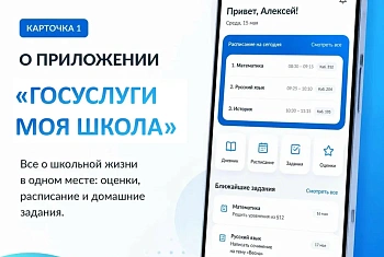 Знакомимся с платформой «Госуслуги Моя школа»